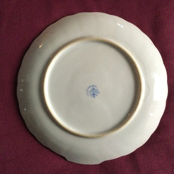 Lot of 3 Snack plates Japanese porcelain floral R M Japan & made in Japan - Picture 5 of 7
